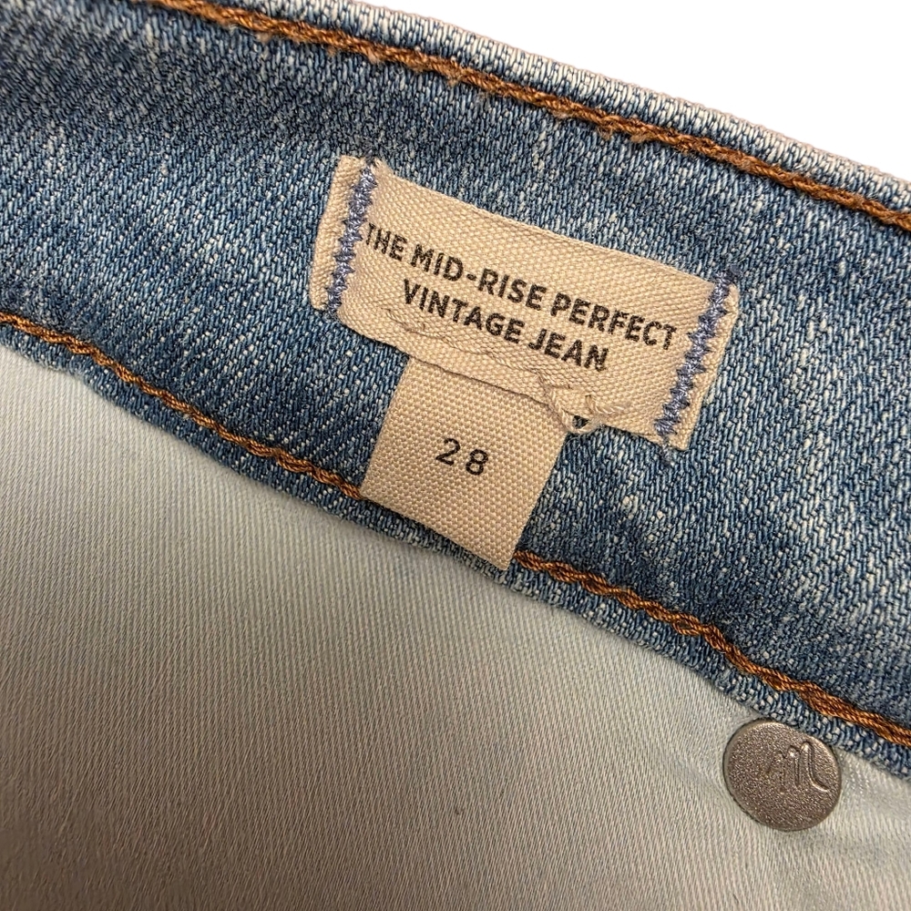 Madewell The Mid-Rise Perfect Vintage Jean Size 28 - Picture 10 of 12